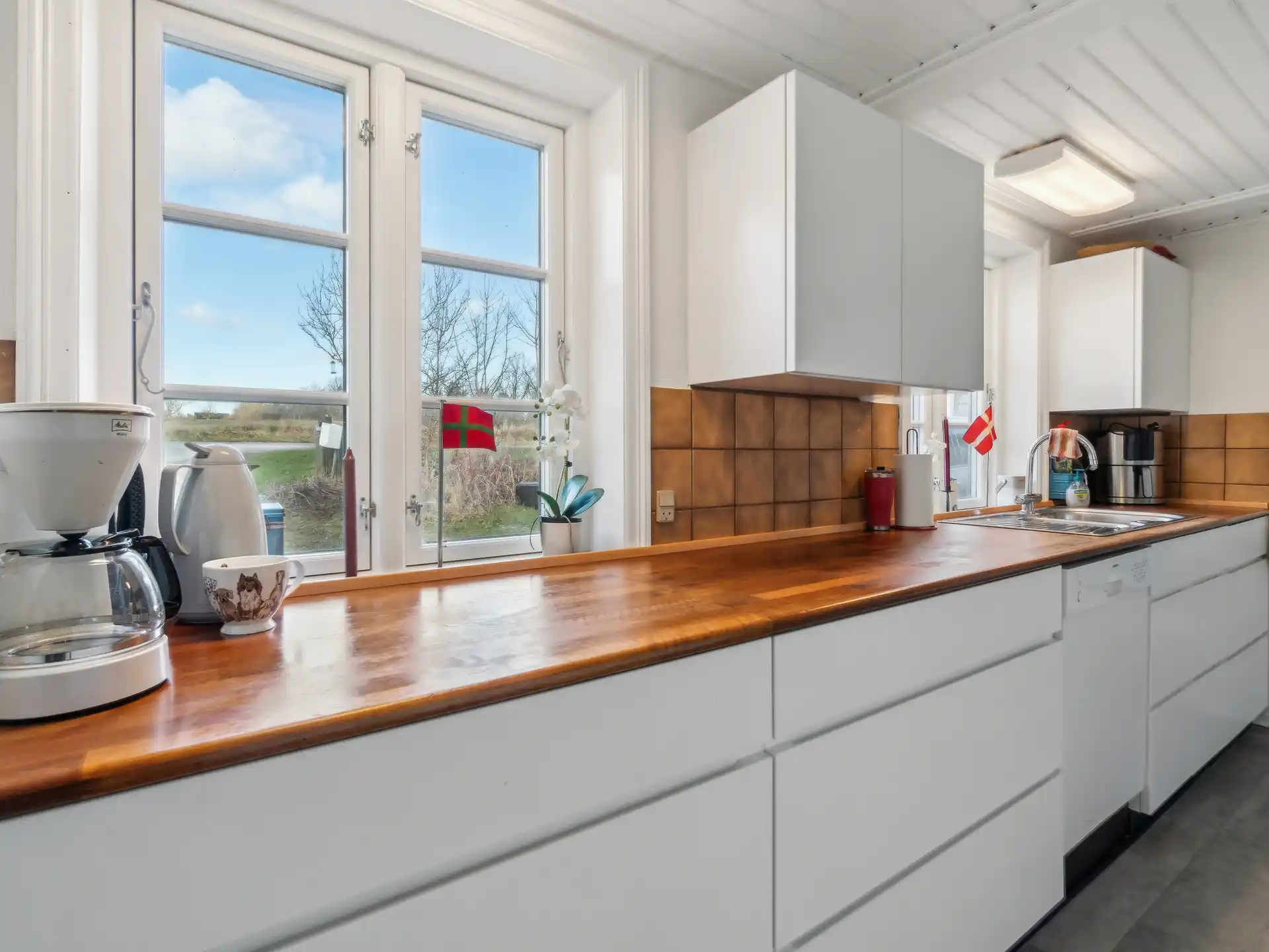 Køkken med meget bordplads